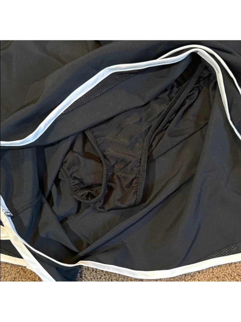 NWT Nike Women's Black Athletic Shorts with White Trim, Dri-fit size 3X - Picture 8 of 16